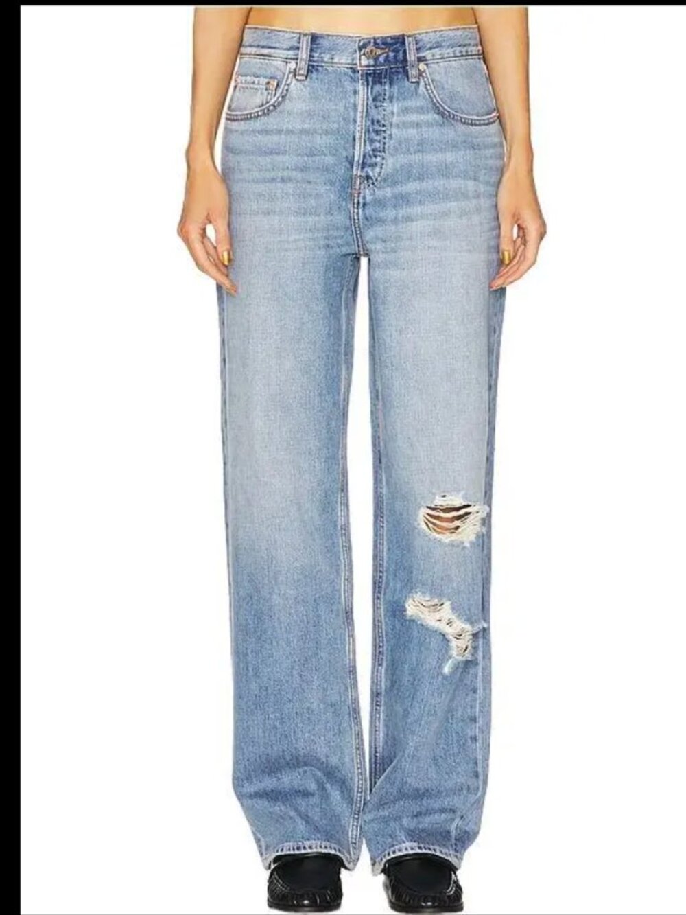 GRLFRND Jeans Low Rise Wide Leg Boyfriend The Bella West Village Revolve 23